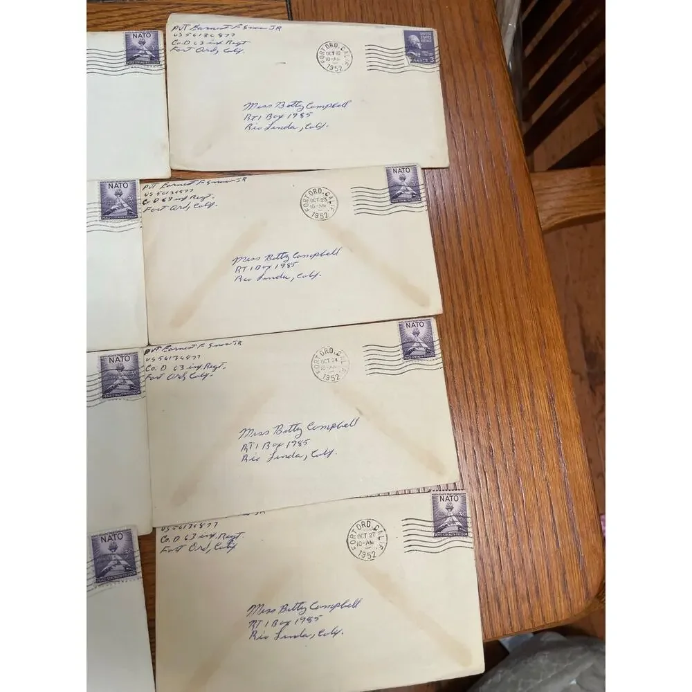 28 Korean War Love Letters 1952-53 Soldier to Sweetheart Fort Ord California